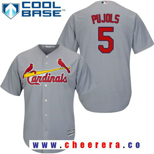 Albert Pujols St. Louis Cardinals gray Road jersey