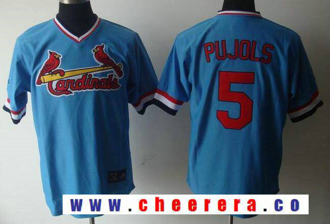 Albert Pujols St. Louis Cardinals blue Cooperstown jersey
