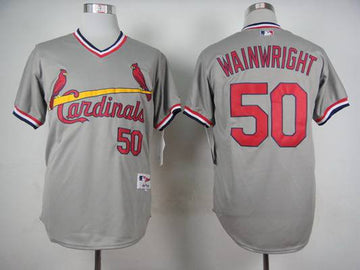 Adam Wainwright St. Louis Cardinals gray jersey