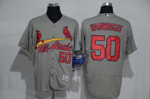 Adam Wainwright St. Louis Cardinals gray Road jersey