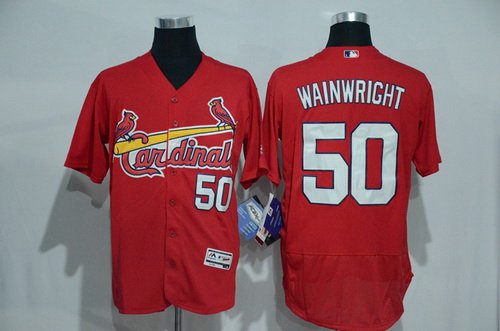 Adam Wainwright St. Louis Cardinals red jersey