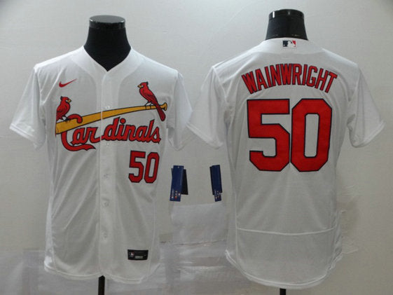 Adam Wainwright St. Louis Cardinals white jersey