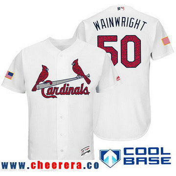 Adam Wainwright St. Louis Cardinals white Fashion jersey