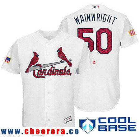 Adam Wainwright St. Louis Cardinals white Fashion jersey