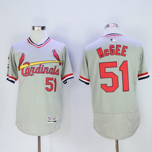 Willie McGee St. Louis Cardinals gray jersey