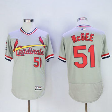 Willie McGee St. Louis Cardinals gray jersey