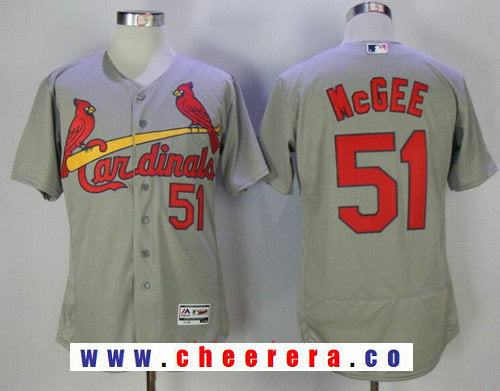 Willie McGee St. Louis Cardinals gray Road jersey