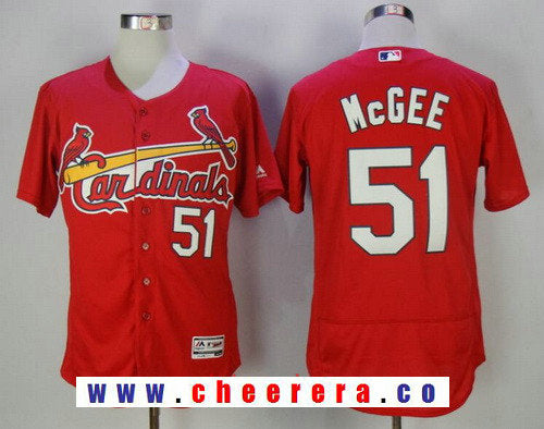 Willie McGee St. Louis Cardinals red jersey