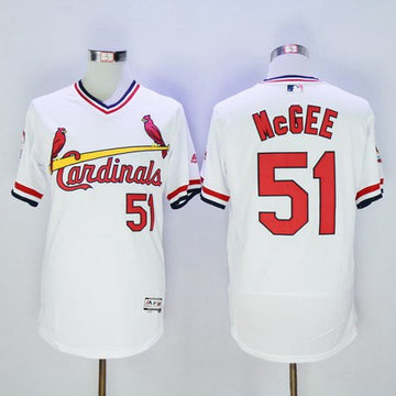 Willie McGee St. Louis Cardinals white jersey