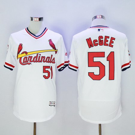 Willie McGee St. Louis Cardinals white jersey