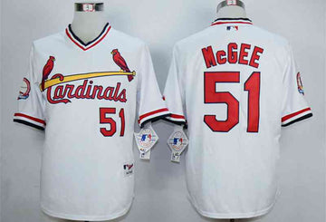Willie McGee St. Louis Cardinals white jersey
