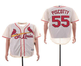 Stephen Piscotty St. Louis Cardinals cream jersey