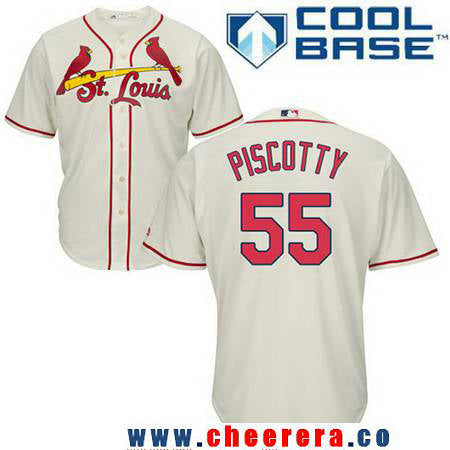 Stephen Piscotty St. Louis Cardinals cream jersey