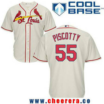 Stephen Piscotty St. Louis Cardinals cream jersey