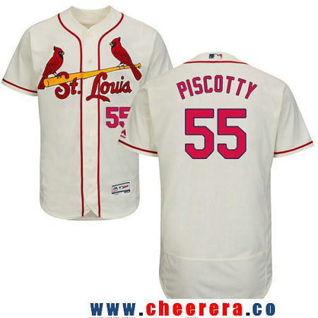 Stephen Piscotty St. Louis Cardinals cream jersey