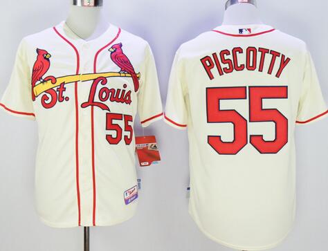 Stephen Piscotty St. Louis Cardinals cream jersey