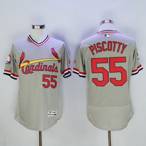 Stephen Piscotty St. Louis Cardinals gray jersey