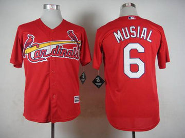 Stan Musial St. Louis Cardinals red jersey