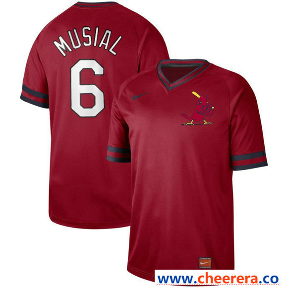 Stan Musial St. Louis Cardinals red Legend jersey