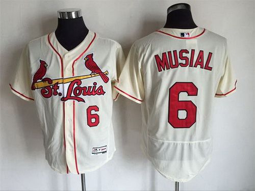 Stan Musial St. Louis Cardinals cream jersey