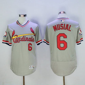 Stan Musial St. Louis Cardinals gray jersey