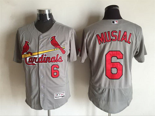 Stan Musial St. Louis Cardinals gray Road jersey