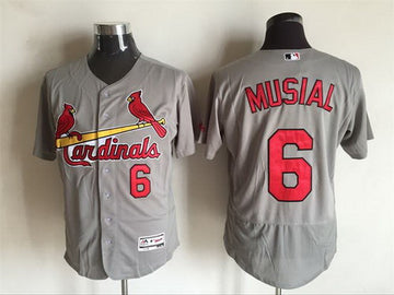 Stan Musial St. Louis Cardinals gray Road jersey