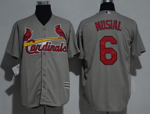 Stan Musial St. Louis Cardinals gray Road jersey