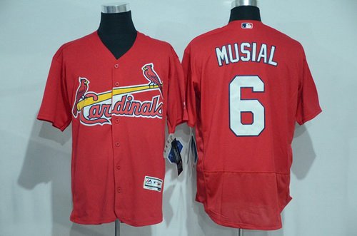 Stan Musial St. Louis Cardinals red jersey