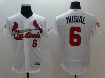 Stan Musial St. Louis Cardinals white Fashion jersey