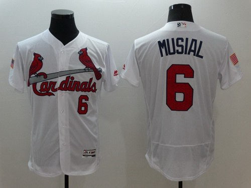 Stan Musial St. Louis Cardinals white Fashion jersey