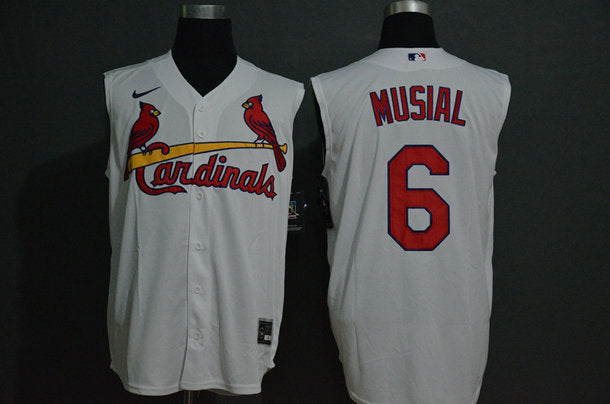 Stan Musial St. Louis Cardinals white jersey