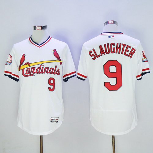 Enos Slaughter St. Louis Cardinals white jersey