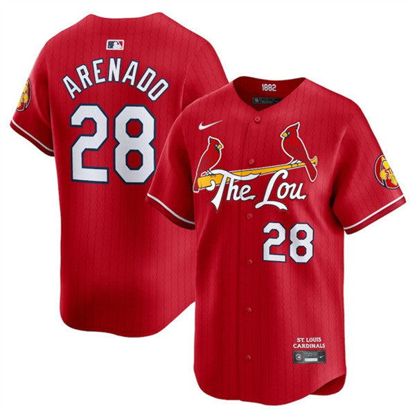 Custom St. Louis Cardinals red City Connect jersey