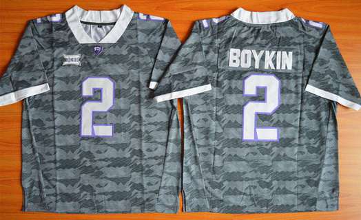 Trevone Boykin TCU Horned Frogs gray Limited jersey