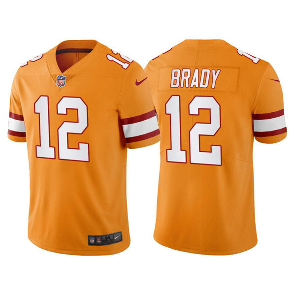 Tom Brady Tampa Bay Buccaneers orange Vapor jersey
