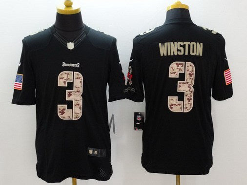 Jameis Winston Tampa Bay Buccaneers black Salute To Service jersey