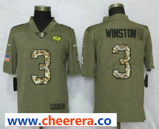 Jameis Winston Tampa Bay Buccaneers olive Salute To Service jersey