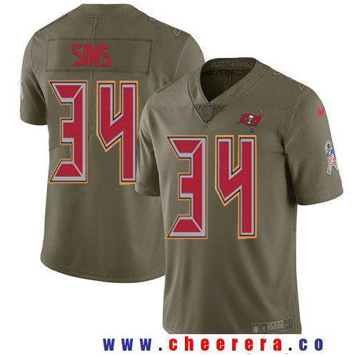 Charles Sims Tampa Bay Buccaneers olive Salute To Service jersey
