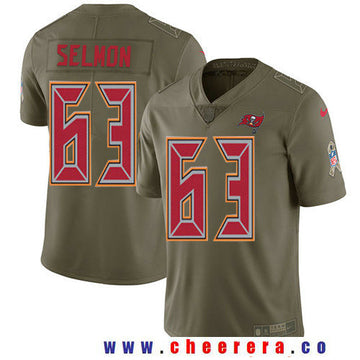 Lee Roy Selmon Tampa Bay Buccaneers olive Salute To Service jersey