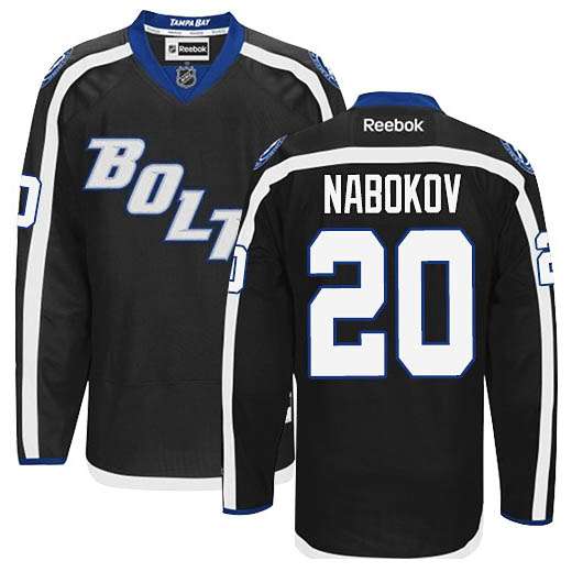 Evgeni Nabokov Tampa Bay Lightning black Third jersey