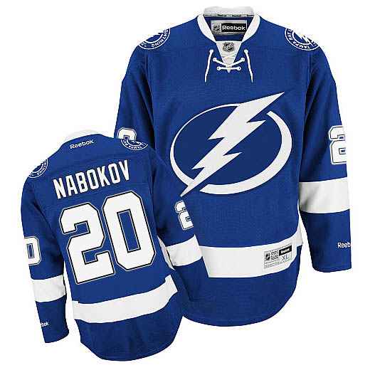 Evgeni Nabokov Tampa Bay Lightning blue Home jersey