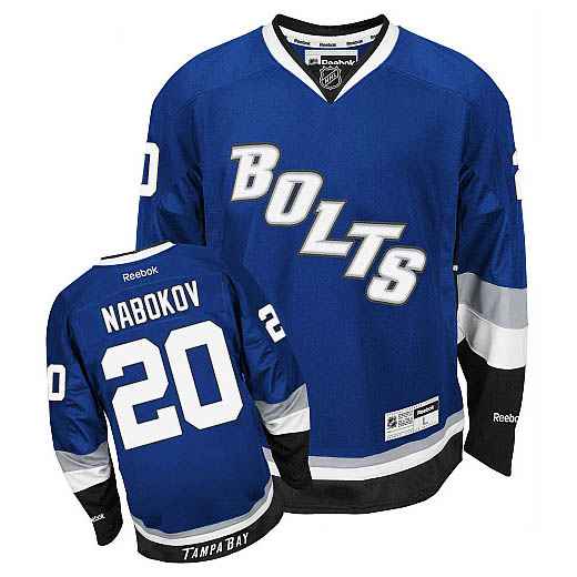 Evgeni Nabokov Tampa Bay Lightning blue Third jersey