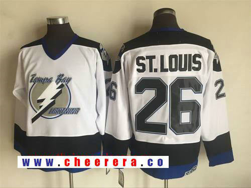 Martin St. Louis Tampa Bay Lightning white Throwback jersey