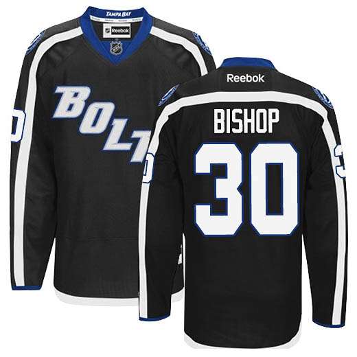 Ben Bishop Tampa Bay Lightning black Third jersey