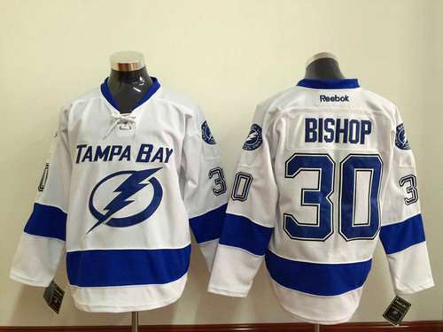 Ben Bishop Tampa Bay Lightning white jersey