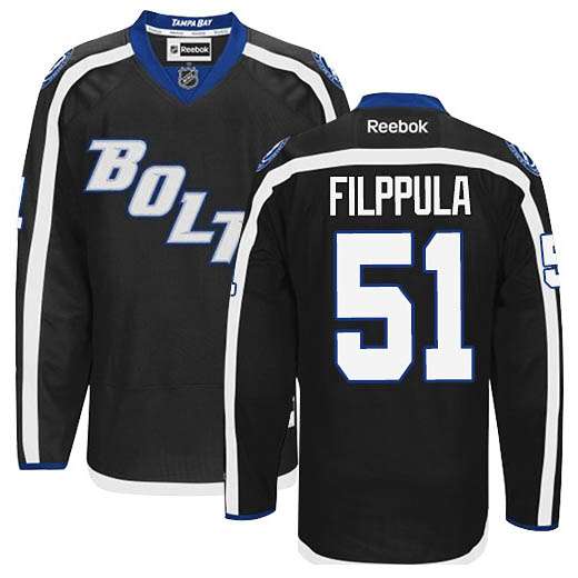 Valtteri Filppula Tampa Bay Lightning black Third jersey