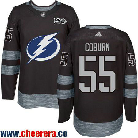 Braydon Coburn Tampa Bay Lightning black jersey