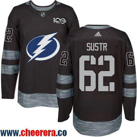 Andrej Sustr Tampa Bay Lightning black jersey