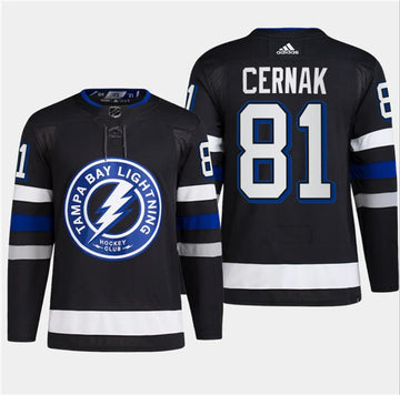 Erik Cernak Tampa Bay Lightning black Stadium Series jersey